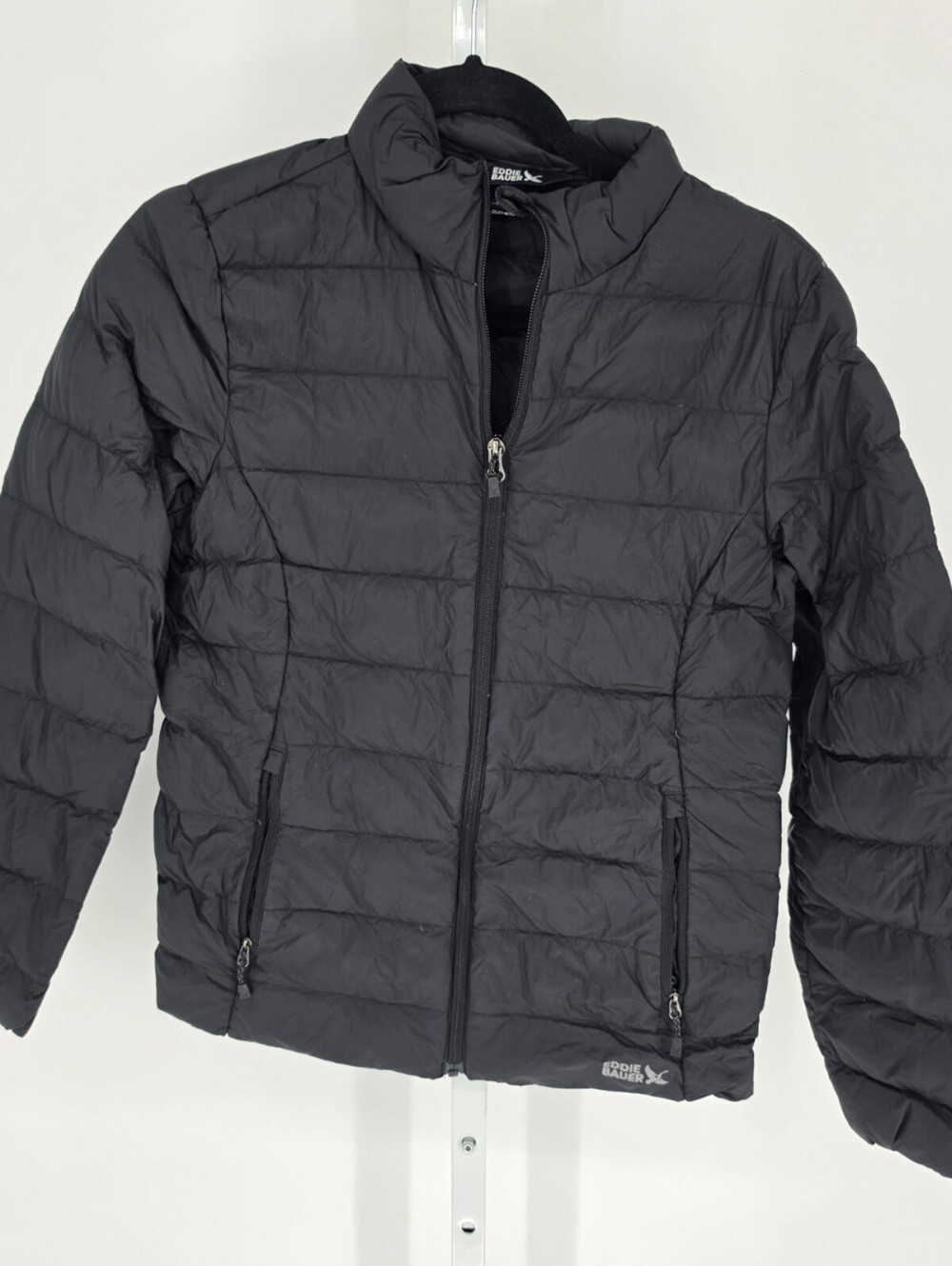 Eddie Bauer 650 Womens Sz S Packable Puffer Down Jacket Black lightweight